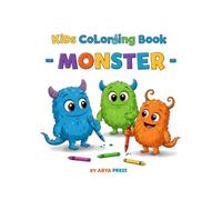 Happy Little Monsters: A Coloring Journey for Kids 3-6