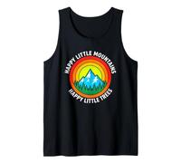 Happy Little Mountains Trees Tshirt Vintage Retro Nature Tank Top