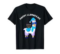 Happy Llamakkah Hanukkah Llama Chanukah Alpaca Cool Funny T-Shirt