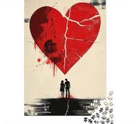 Happy Lovers Puzzle for Adults 500 Pieces Puzzle for Adults Educational Game for Adult Teenagers 500pcs (52x38cm)