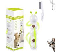 Happy Luna Cat Toy, Whirlie Smart Motion Cat Toy with Worm Design for Indoor Cats (1pc)