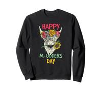 Happy M-udders Day Cow Heifer Farmer Mother's Day Floral Sweatshirt