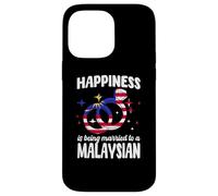 Happy Malaysian Wife Husband Married To Malaysian Spouse Case for iPhone 14 Pro Max