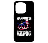 Happy Malaysian Wife Husband Married To Malaysian Spouse Case for iPhone 15 Pro
