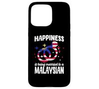 Happy Malaysian Wife Husband Married To Malaysian Spouse Case for iPhone 15 Pro Max