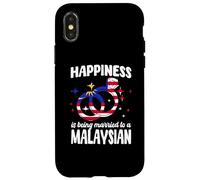 Happy Malaysian Wife Husband Married To Malaysian Spouse Case for iPhone X/XS