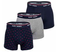 Happy Men's Boxer Shorts, 3 Pack - Retro Jersey, Logo Waistband