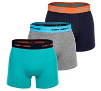Happy Men's Boxer Shorts, 3 Pack - Retro Jersey, Logo Waistband
