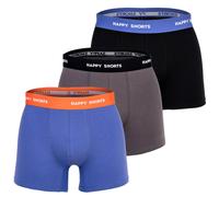 Happy Men's Boxer Shorts, 3 Pack - Retro Jersey, Logo Waistband