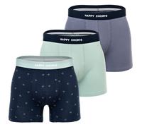 Happy Men's Boxer Shorts, 3 Pack - Retro Jersey, Logo Waistband