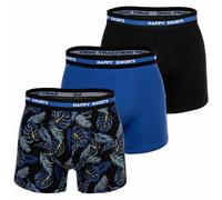 Happy Men's Boxer Shorts, 3 Pack - Retro Jersey, Logo Waistband