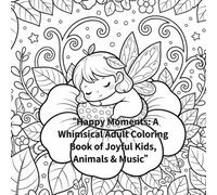 “Happy Moments: A Whimsical Adult Coloring Book of Joyful Kids, Animals & Music”