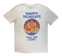 Happy Mondays Call The Cops Official Tee T-Shirt Mens Unisex (Large)