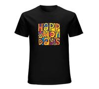 Happy Mondays Happy Mondays Mens T-Shirt Casual Cotton Tees Black Tops M