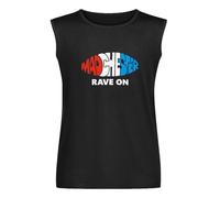 Happy Mondays Madchester Rave On Mens Black Sleeveless T-Shirt Graphic Tee Printed Unisex Vest Tank Tops Shirt L