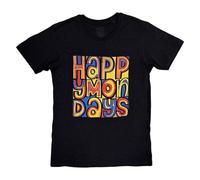 Happy Mondays Men's Greatest Hits T-Shirt in Black | Size: 2XL Happy Mondays Black 2XL