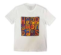 Happy Mondays Men's Greatest Hits T-Shirt in White | Size: XL Happy Mondays White XL
