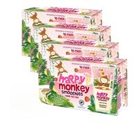Happy Monkey Strawberry & Banana Smoothies, 4 x 10 x 180ml