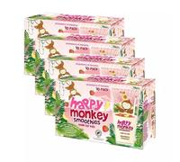 Happy Monkey Strawberry & Banana Smoothies, 4 x 10 x 180ml Sold by Obozo