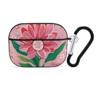Happy Mother Day AirPod Pro Case, Anti Scratch Hard PC Cover with Keychain, AirPod Pro 2nd/1st Case Accessories for Women Men, Black-Style