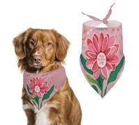 Happy Mother Day Dog Bandanas for Feeding Grooming, Triangle Pet Bibs Washable Pets Scarf for Cats & Dogs