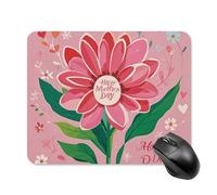 Happy Mother Day Mouse Pad Square Mice Mat Waterproof Computer Mousepad with Non-Slip Rubber Base Wireless Mice Pad for Laptop Office Home Personalized Gaming Mousepad 20 * 25cm
