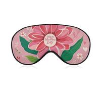 Happy Mother Day Sleep Mask for Women Men, Soft Eye Mask with Adjustable Strap for Sleeping, Light Blocking Travel Blindfold for Nap Comfortable Eye Cover for Home Office