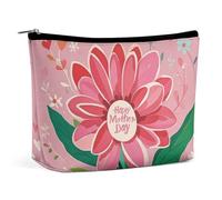 Happy Mother Day Spades K Poker Makeup Bag for Women Portable Cosmetic Waterproof Pouch Aesthetic Handheld Travel Work