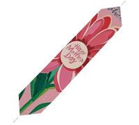 Happy Mother Day Table Runner for Dining Table, Short Plush Runners Washable & Durable Tablerunner Modern Home Decor for Wedding, Kitchen, Holiday 178*33cm