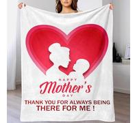 Happy Mother S Day Cuddle Blanket for Adults Luxury Soft Fleece Blanket Sofa for Lover Hubby Wifey Women Men 60x80inch(150x200cm)