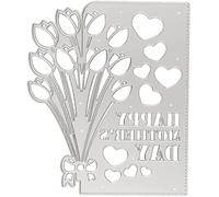 Happy Mother’s Day Cutting Dies for Card Making,Flower Cutting Dies Cut Stencils for DIY Scrapbooking Photo Album Decorative Embossing Paper Templated