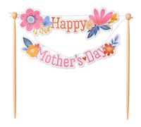 Happy Mother's Day Banner Cake Decoration