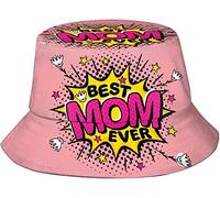 Happy Mothers Day Bucket Hat Fashion Packable Summer Beach Hat Fisherman Hat Outdoor Sun Cap
