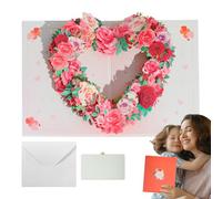 Happy Mother's Day Card - Mother's Day Greeting Card | Mothers Days 3D Greeting Cards | Pop Up Paper Greetings Cards for Mom | Innovad Festival Accessories