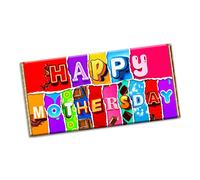 Happy Mother's day Chocolate Bar Wrapper Novelty Gift present for mother father daughter friend grandmother grandfather (#1379) (without chocolate bar)