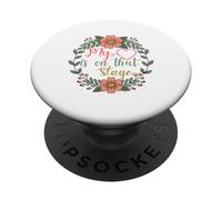 Happy Mothers Day Dance Mom My Heart Is On That Stage PopSockets Adhesive PopGrip