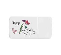 'Happy Mother's Day Flowers' Pill Box with Tablet Splitter (PI00033913)