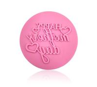 Happy Mothers Day Fondant Stamps - Happy Mother's Day Shape Embosser/Stamp for Fondant Icing Cupcake Cake, 3D Mould Custom Cookie Stamp,Round Cookies Cutters Set