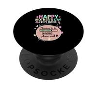 Happy Mothers Day From Inside Mommy To-Be Loading Progress PopSockets Adhesive PopGrip