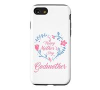 Happy Mother's Day, Godmother Floral Heart Design Case for iPhone SE (2020) / 7/8