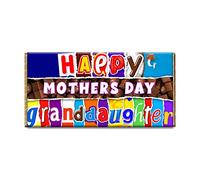 Happy Mother's Day Grand Daughter Chocolate Bar Gift Wrapper Label Gift Present For Daughter Sister (#830) (with chocolate bar)