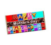Happy mothers day great grandma Chocolate Bar Gift Wrapper Gift Present For mother mummy mum mama (#1832) (without chocolate bar)