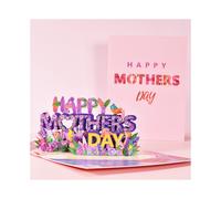 (Happy Mother's Day) Happy Mother's Day greeting card 3D three-dimensional creative holiday blessing card