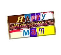 Happy Mother's Day Mam Novelty Chocolate Bar Wrapper Label for Mum, Mummy Gift Present #838 (With Chocolate Bar)