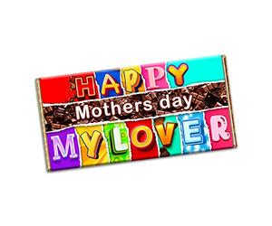 Happy mothers day my lover Chocolate Bar Gift Wrapper Gift Present For mother mummy mum mama (#1828) (with chocolate bar)