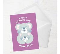 Happy Mothers Day Nana Bear Greetings Card - Standard Card