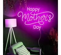 Happy Mother's Day Neon Sign Custom Wall Decor, Neon Light Sign Room Decor, Led Neon Light Party Decor, Led Sign Personalized Gifts