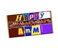 Happy Mother's day Novelty Chocolate Bar Wrapper Label for Ammi, Mum, Mam, Mummy, Mother Gift Present #800 (with chocolate bar)