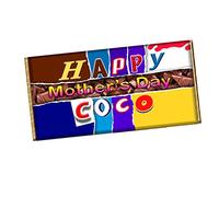 Happy Mother's day Novelty Chocolate Bar Wrapper Label for Coco, Grammy, Granny, Ammi, Mum, Mam, Mummy, Mother Gift Present #813 (with chocolate bar)