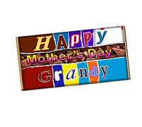Happy Mother's day Novelty Chocolate Bar Wrapper Label for Grandy, Grand Ma, Mum, Mam, Mummy, Mother Gift Present #803 (without chocolate bar)